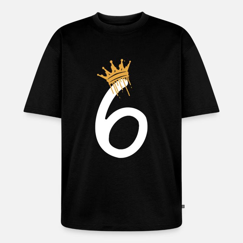 6 - Unisex Premium Oversized Bio T-Shirt - Schwarz