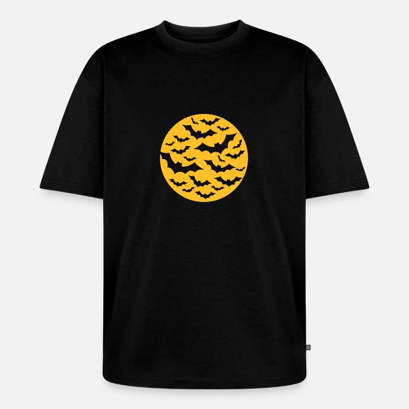 Fledermäuse - Unisex Premium Oversized Bio T-Shirt - Schwarz