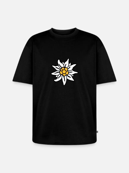 Edelweiss - - Wiesn - - Unisex Premium Oversized Organic T-Shirt - black