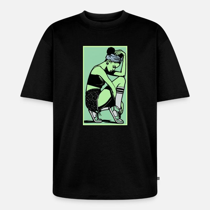 Danseuse #5 - T-shirt Premium bio oversize Unisexe - noir
