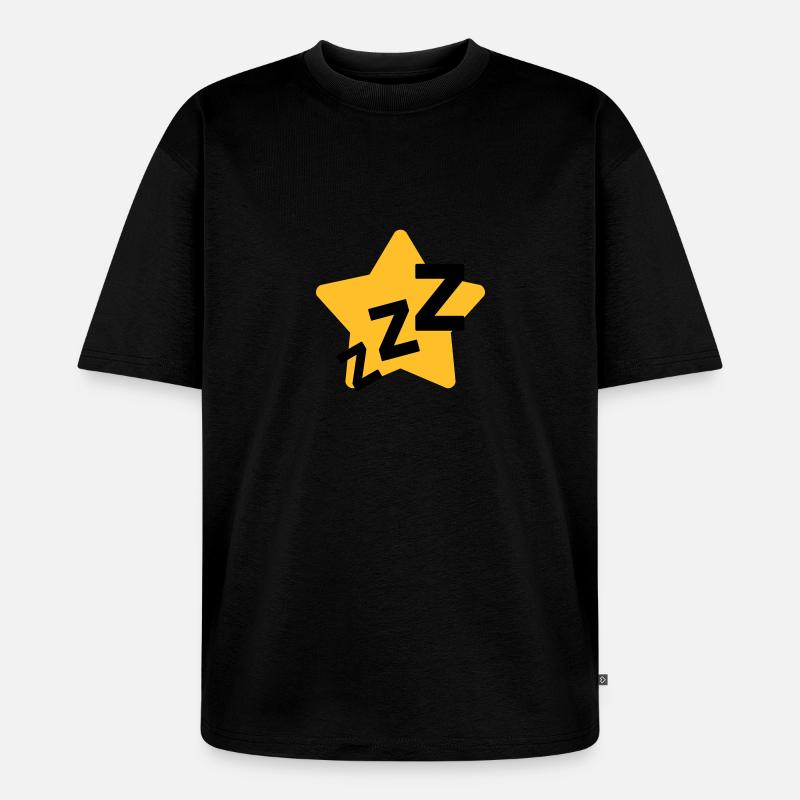Schnarchen / Schnarcher / Schlaf / Schnarcherin - Unisex Premium Oversized Bio T-Shirt - Schwarz