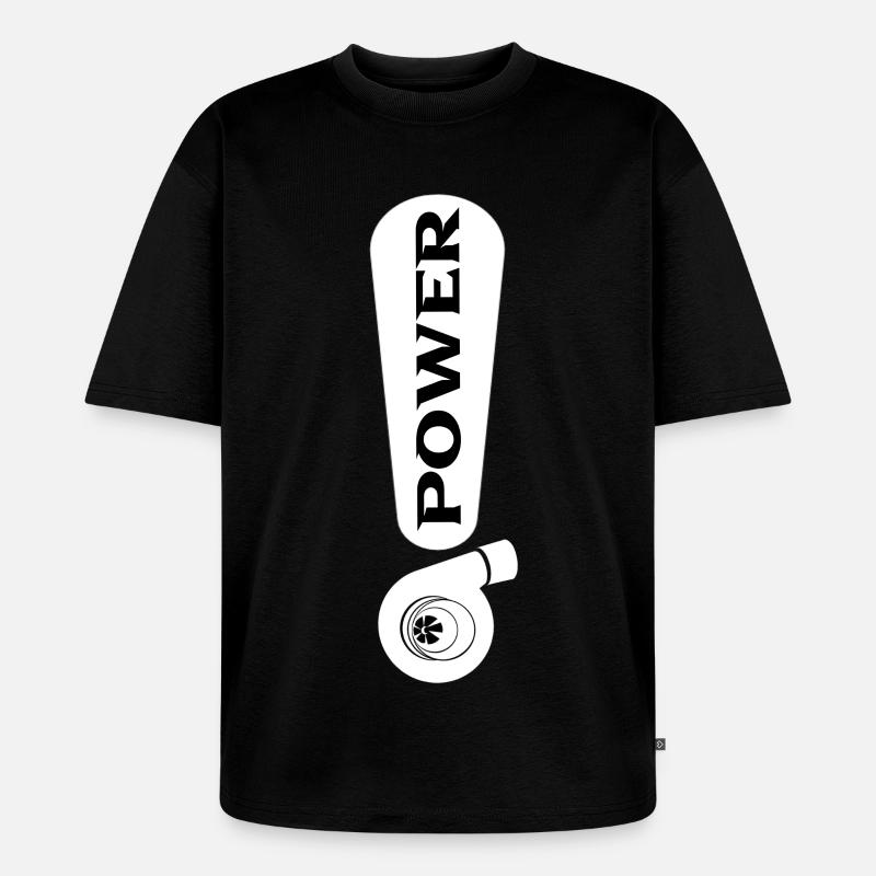 Turbo - T-shirt Premium bio oversize Unisexe - noir