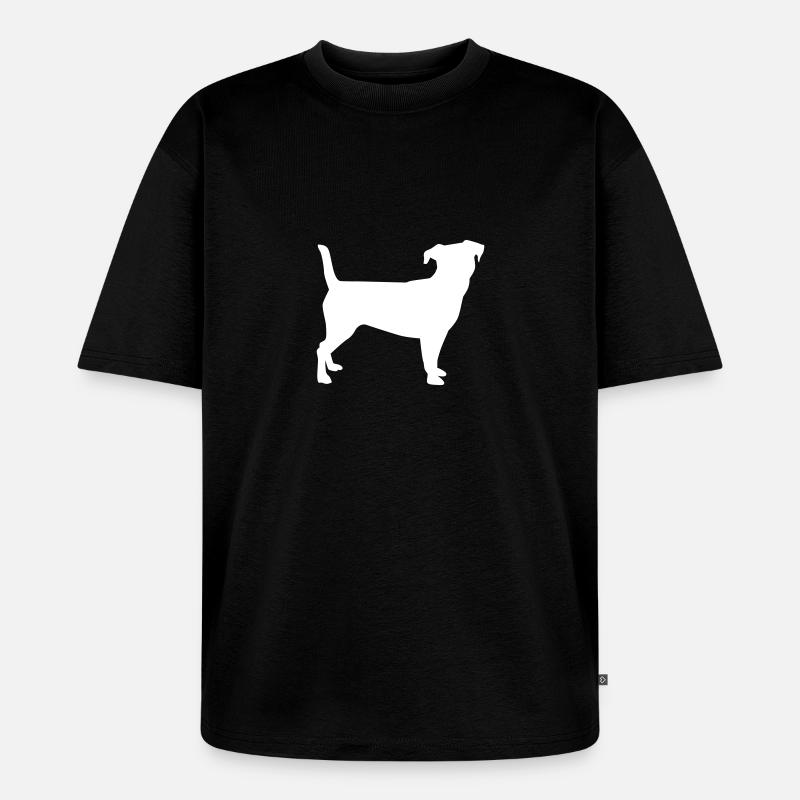 Jack Russell - Unisex Premium Oversized Bio T-Shirt - Schwarz