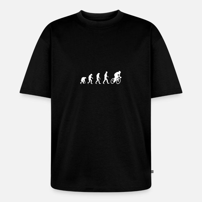 radsport evolution - Unisex Premium Oversized Bio T-Shirt - Schwarz