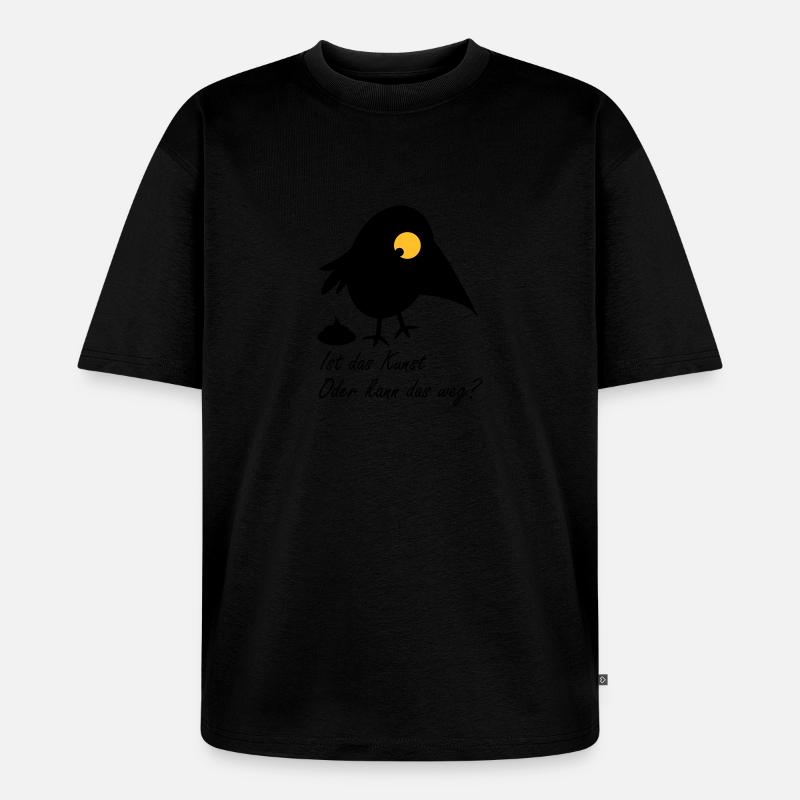 Ist das Kunst - Unisex Premium Oversized Bio T-Shirt - Schwarz