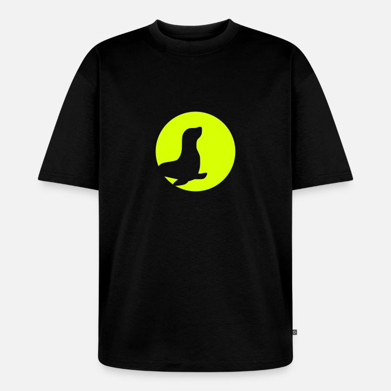 Robbe - Unisex Premium Oversized Bio T-Shirt - Schwarz
