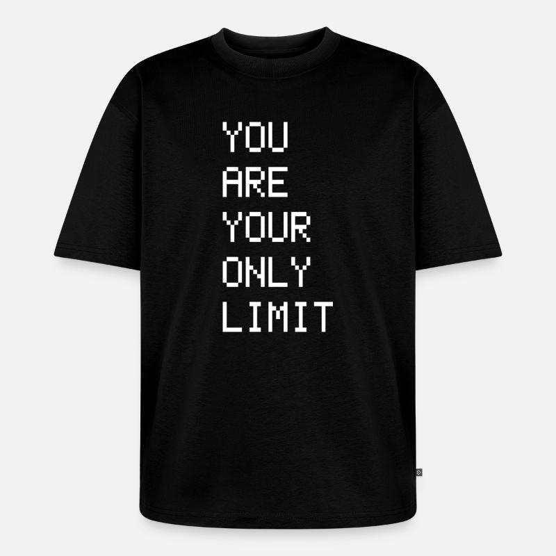 SIE SIND IHR EINZIGES LIMIT - Unisex Premium Oversized Bio T-Shirt - Schwarz