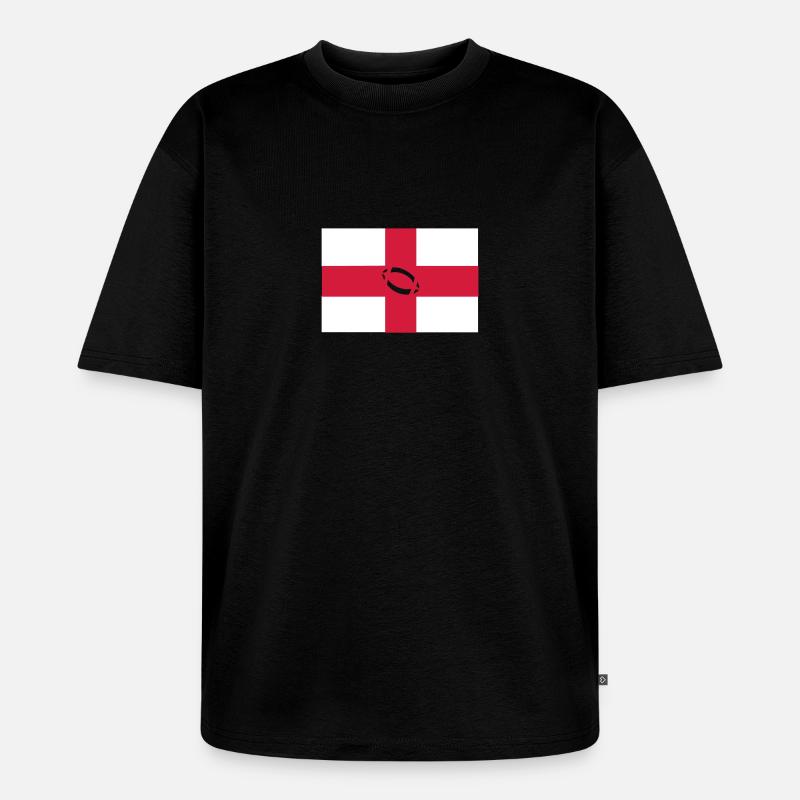 l'angleterre de rugby - T-shirt Premium bio oversize Unisexe - noir
