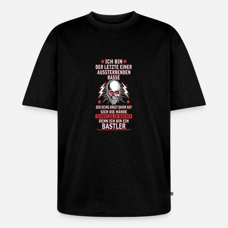 BASTLER - Unisex Premium Oversized Bio T-Shirt - Schwarz