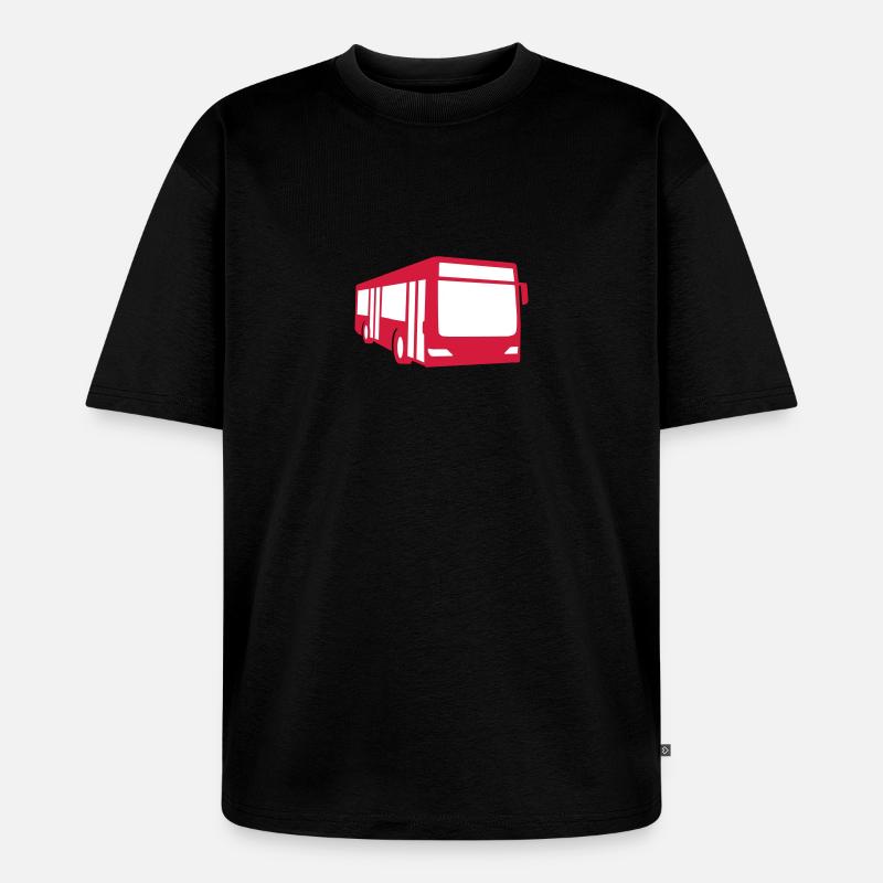 Bus - Unisex Premium Oversized Bio T-Shirt - Schwarz