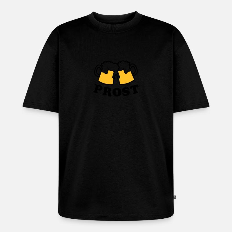 Bier - Unisex Premium Oversized Bio T-Shirt - Schwarz