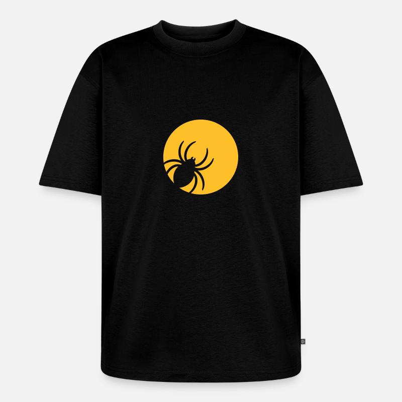 Spinne - Unisex Premium Oversized Bio T-Shirt - Schwarz