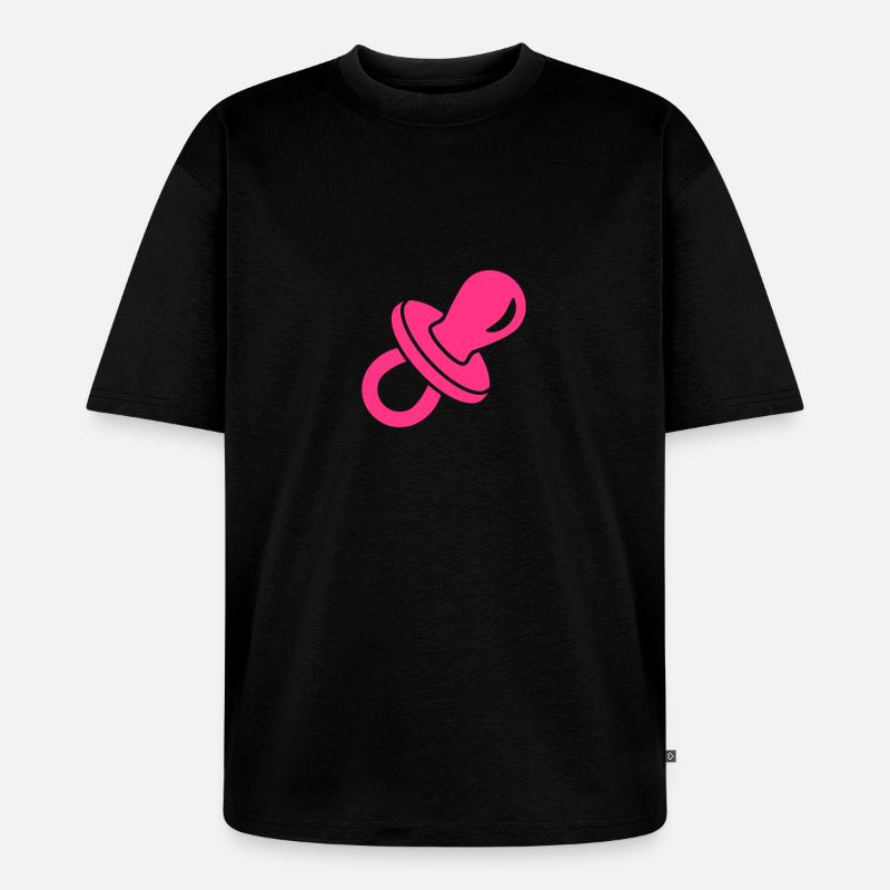 Schnuller - Unisex Premium Oversized Bio T-Shirt - Schwarz