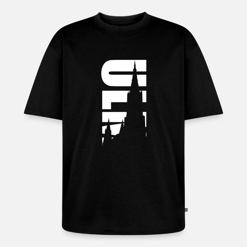 Ulm - Unisex Premium Oversized Bio T-Shirt - Schwarz