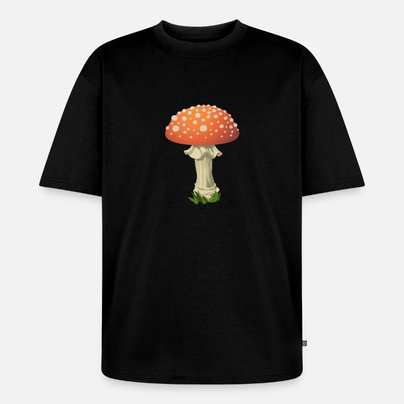 Toadstool - Unisex Premium Oversized Organic T-Shirt - black