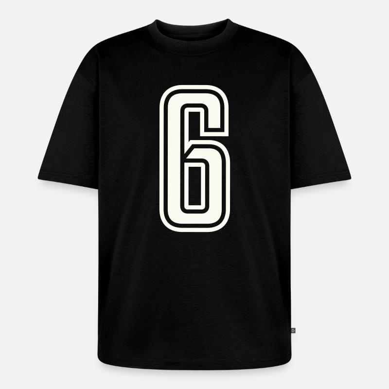6 - Unisex Premium Oversized Bio T-Shirt - Schwarz