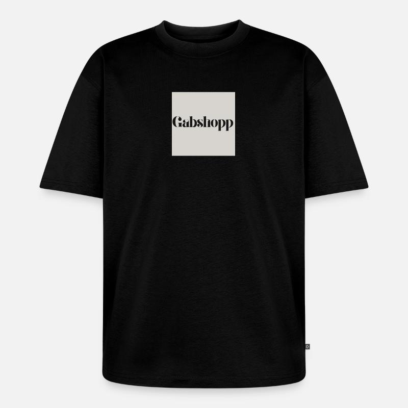 logo - Unisex Premium Oversized Organic T-Shirt - black