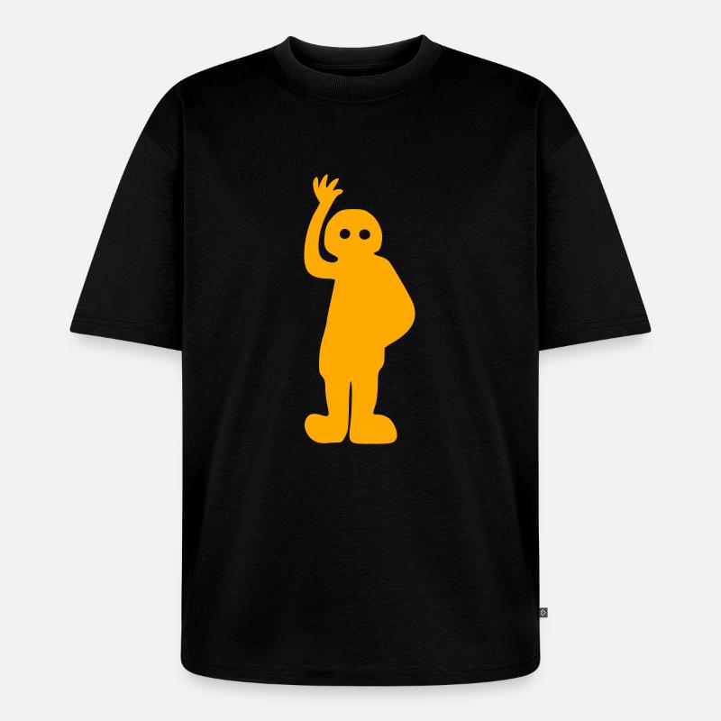 Nazca Astronaut - Unisex Premium Oversized Bio T-Shirt - Schwarz