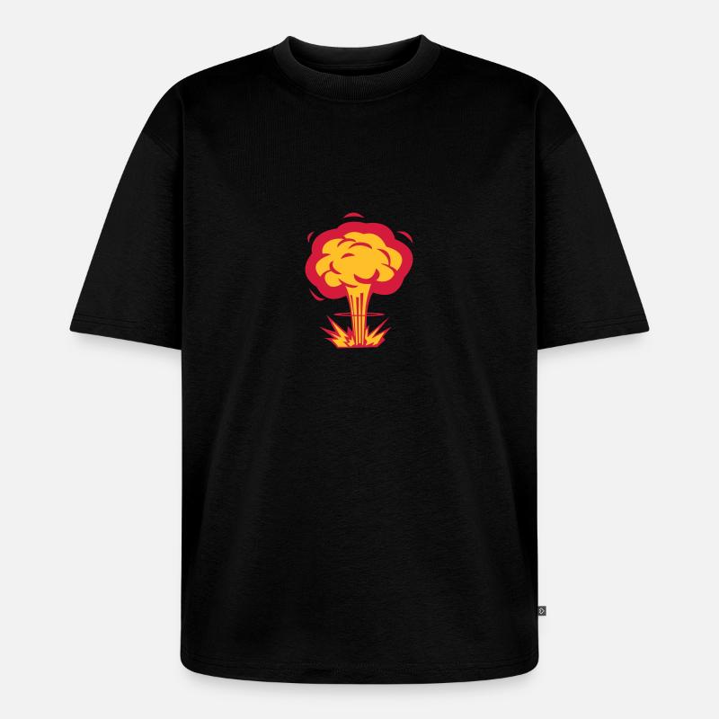 Atompilz - Unisex Premium Oversized Bio T-Shirt - Schwarz