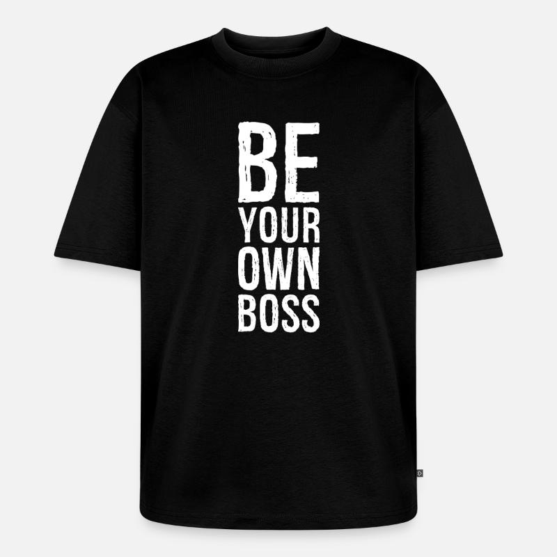 Sei dein Eigener - Unisex Premium Oversized Bio T-Shirt - Schwarz