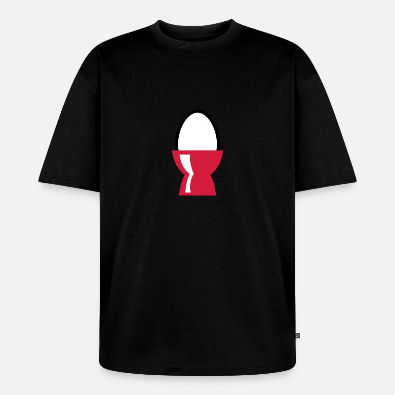 Ei - Unisex Premium Oversized Bio T-Shirt - Schwarz