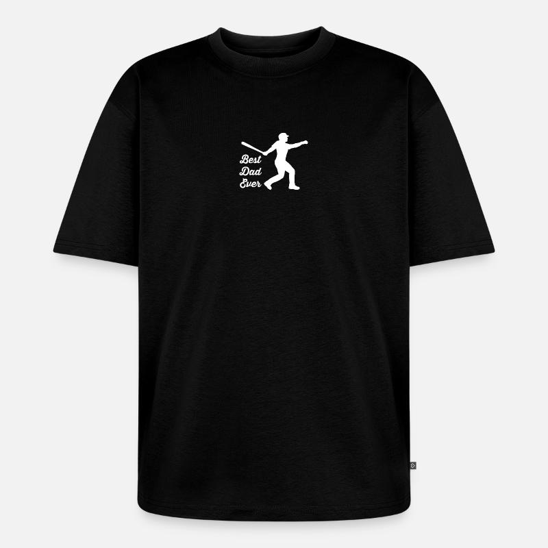 Baseball - Unisex Premium Oversized Bio T-Shirt - Schwarz