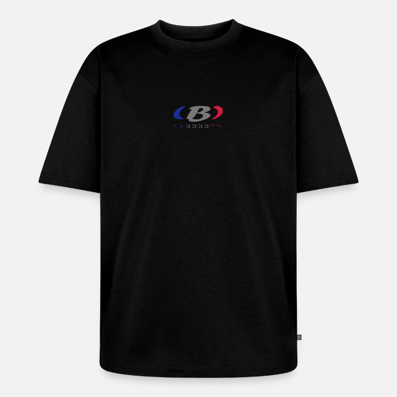 Buntes abstraktes Grafikdesign - Unisex Premium Oversized Bio T-Shirt - Schwarz