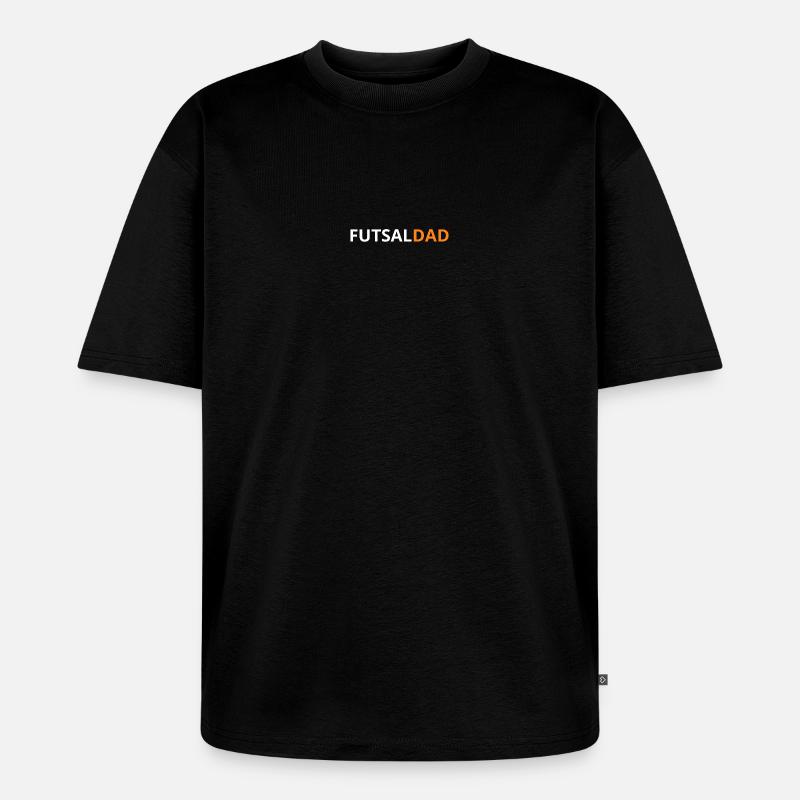 FUTSALDAD Original - Unisex Premium Oversized Bio T-Shirt - Schwarz