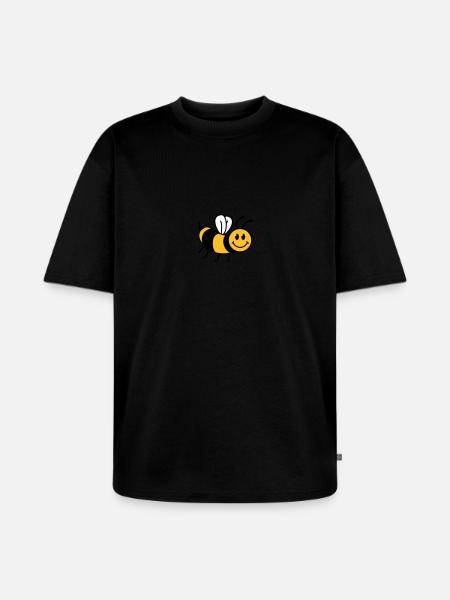 Cute sweet little bee - Unisex Premium Oversized Organic T-Shirt - black
