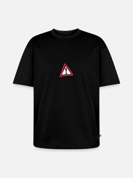 signalisation danger panneau triangle 50 - T-shirt Premium bio oversize Unisexe - noir