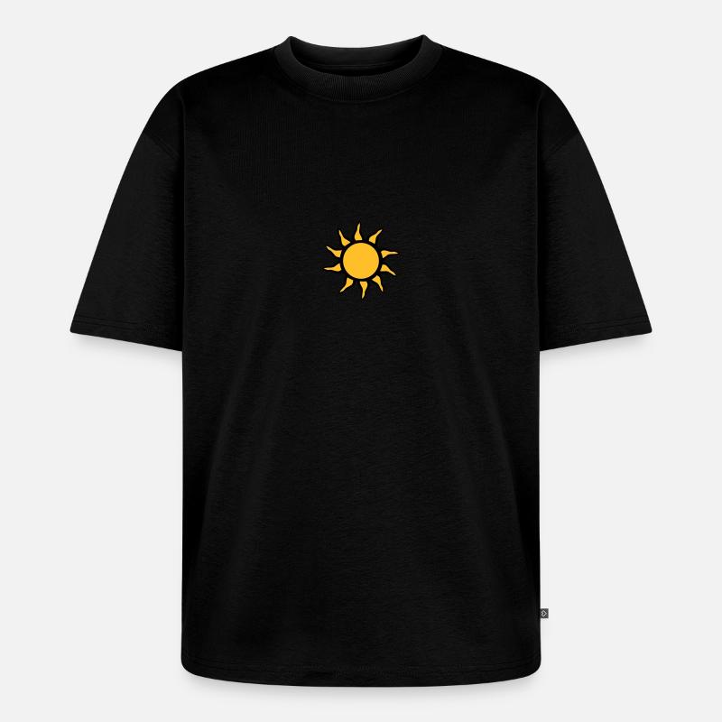 Belle Radiant Sun - T-shirt Premium bio oversize Unisexe - noir