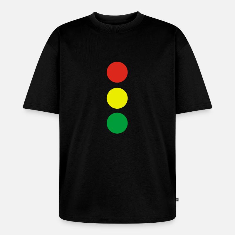 Ampel - Unisex Premium Oversized Bio T-Shirt - Schwarz