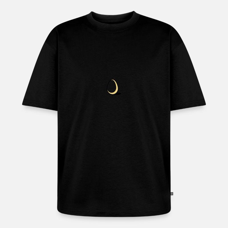Ein Ei - Unisex Premium Oversized Bio T-Shirt - Schwarz