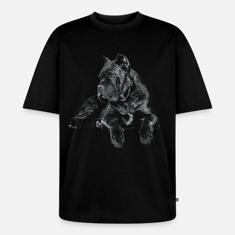Cane Corso Italiano - Unisex Premium Oversized Bio T-Shirt - Schwarz