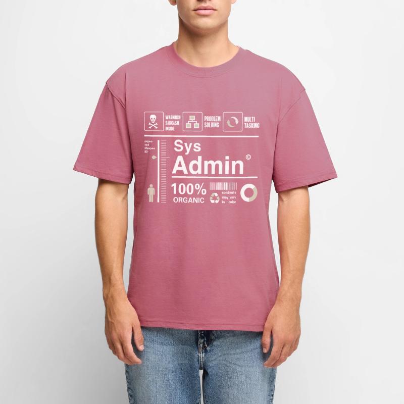 Sys admin programmier Ordinateur Nerd pc Platine cpu T-shirt Premium bio oversize Unisexe