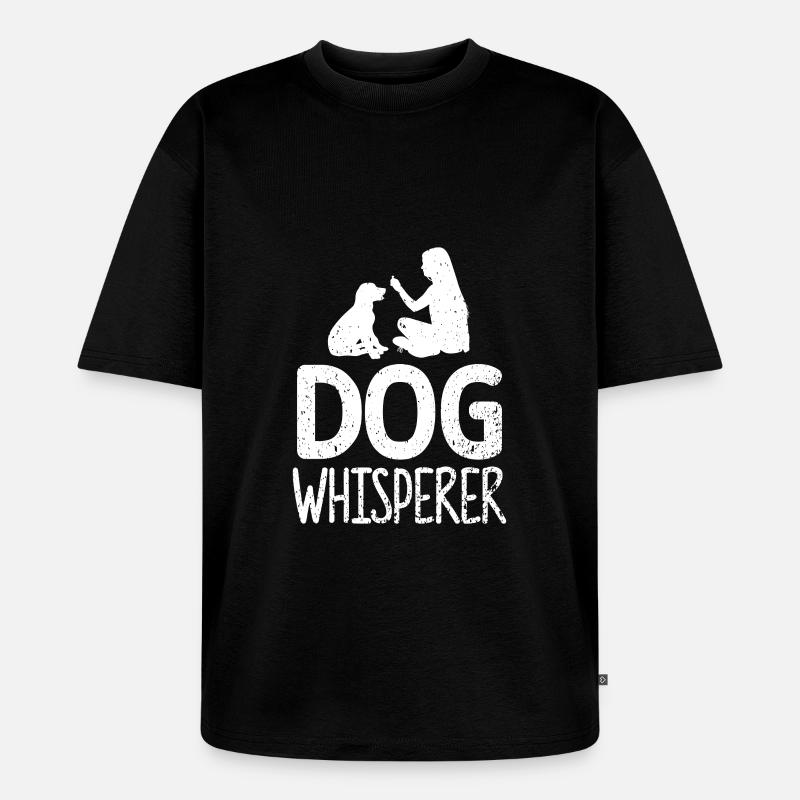 Hundeflüsterer - Unisex Premium Oversized Bio T-Shirt - Schwarz