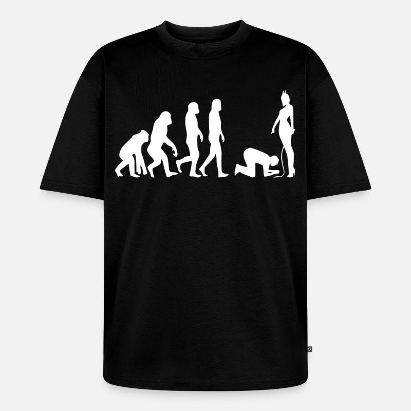 Evolution Mann - Unisex Premium Oversized Bio T-Shirt - Schwarz