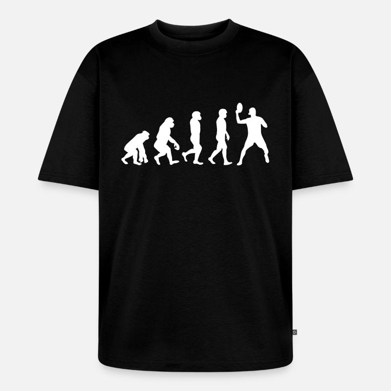 Évolution du disc golf - T-shirt Premium bio oversize Unisexe - noir