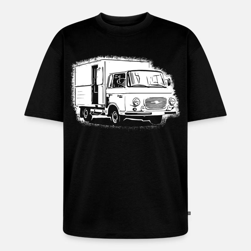 Barka's panel van GDR - Unisex Premium Oversized Organic T-Shirt - black