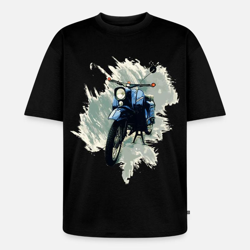 Simson Schwalbe - Unisex Premium Oversized Bio T-Shirt - Schwarz