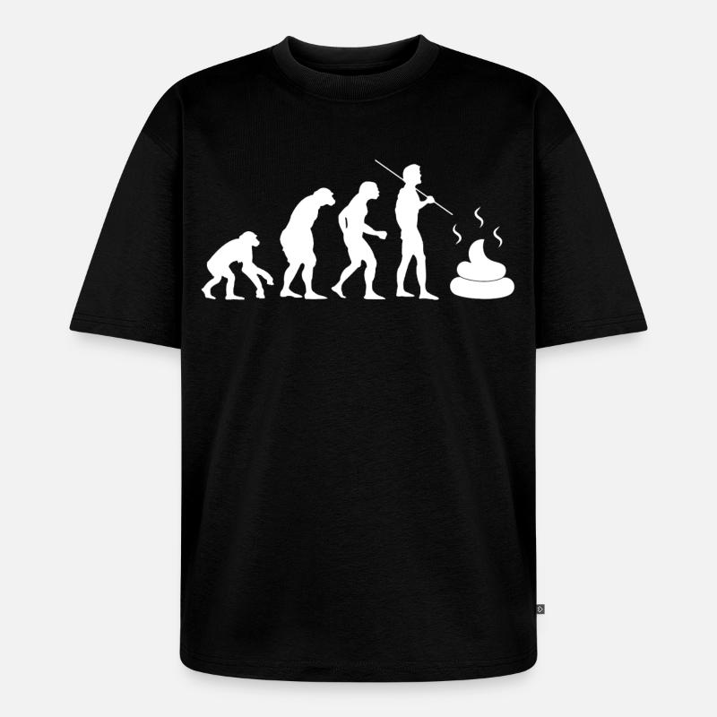 Darmevolution - Unisex Premium Oversized Bio T-Shirt - Schwarz