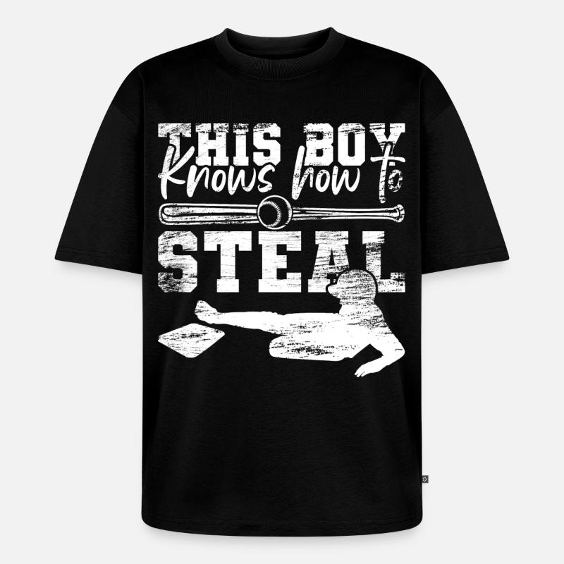 Batter Junge - Unisex Premium Oversized Bio T-Shirt - Schwarz