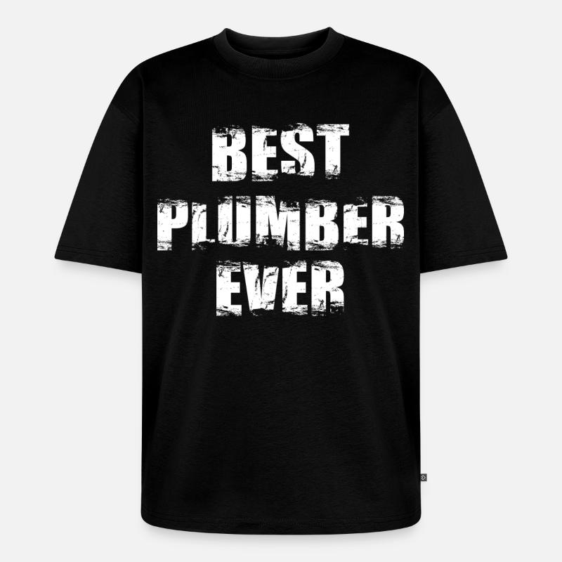 Bester Klempner aller Zeiten - Unisex Premium Oversized Bio T-Shirt - Schwarz