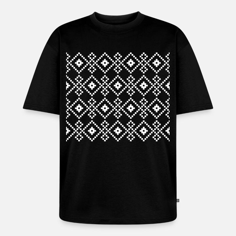 Pull uni de Noël (foncé) - T-shirt Premium bio oversize Unisexe - noir