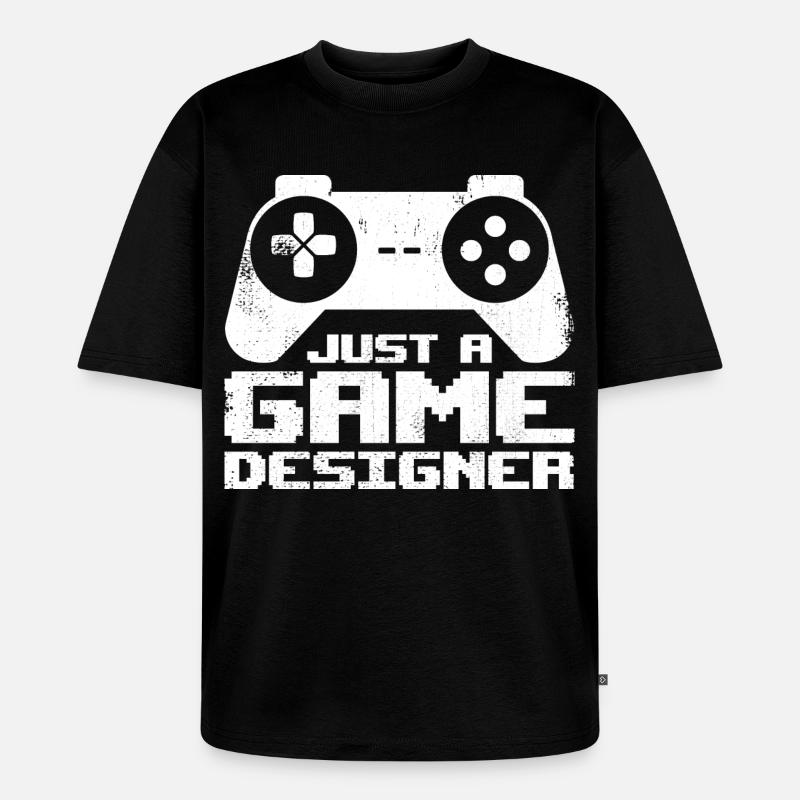 Game Designer - Unisex Premium Oversized Bio T-Shirt - Schwarz