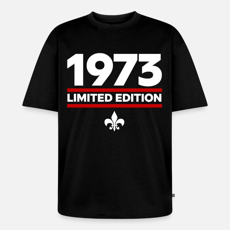 Édition limitée de 1973 - T-shirt Premium bio oversize Unisexe - noir