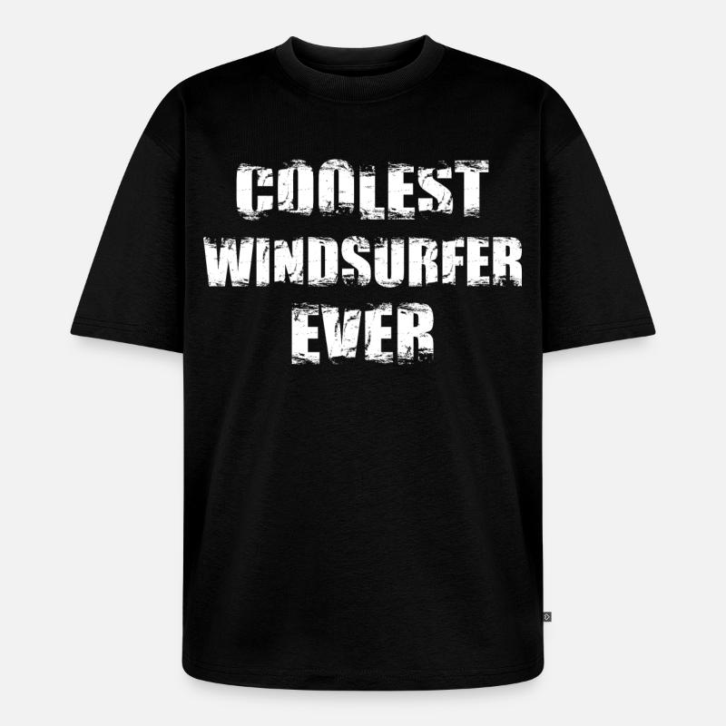 Coolest Windsurfer Ever - Unisex Premium Oversized Bio T-Shirt - Schwarz