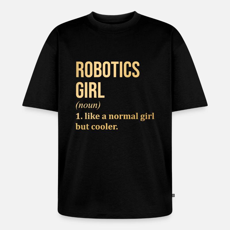 Robotertechnik - Unisex Premium Oversized Bio T-Shirt - Schwarz