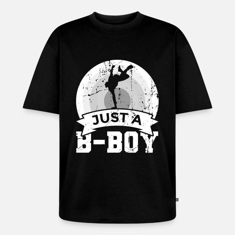 Nur ein B Boy - Unisex Premium Oversized Bio T-Shirt - Schwarz