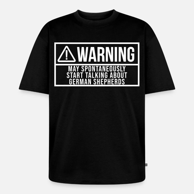 Deutscher Schäferhund - Unisex Premium Oversized Bio T-Shirt - Schwarz